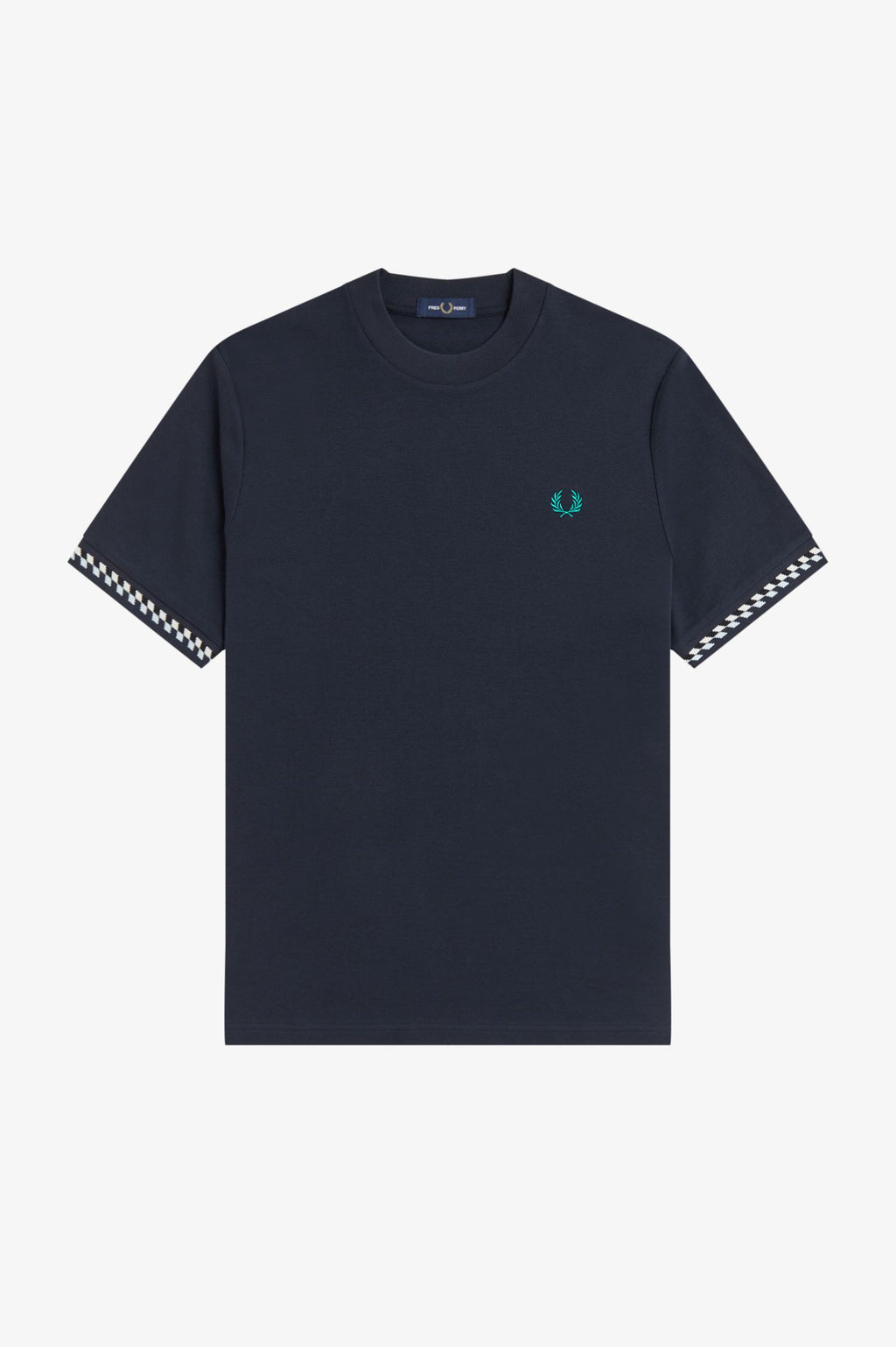 FRED PERRY T-shirt com punho em jacquard