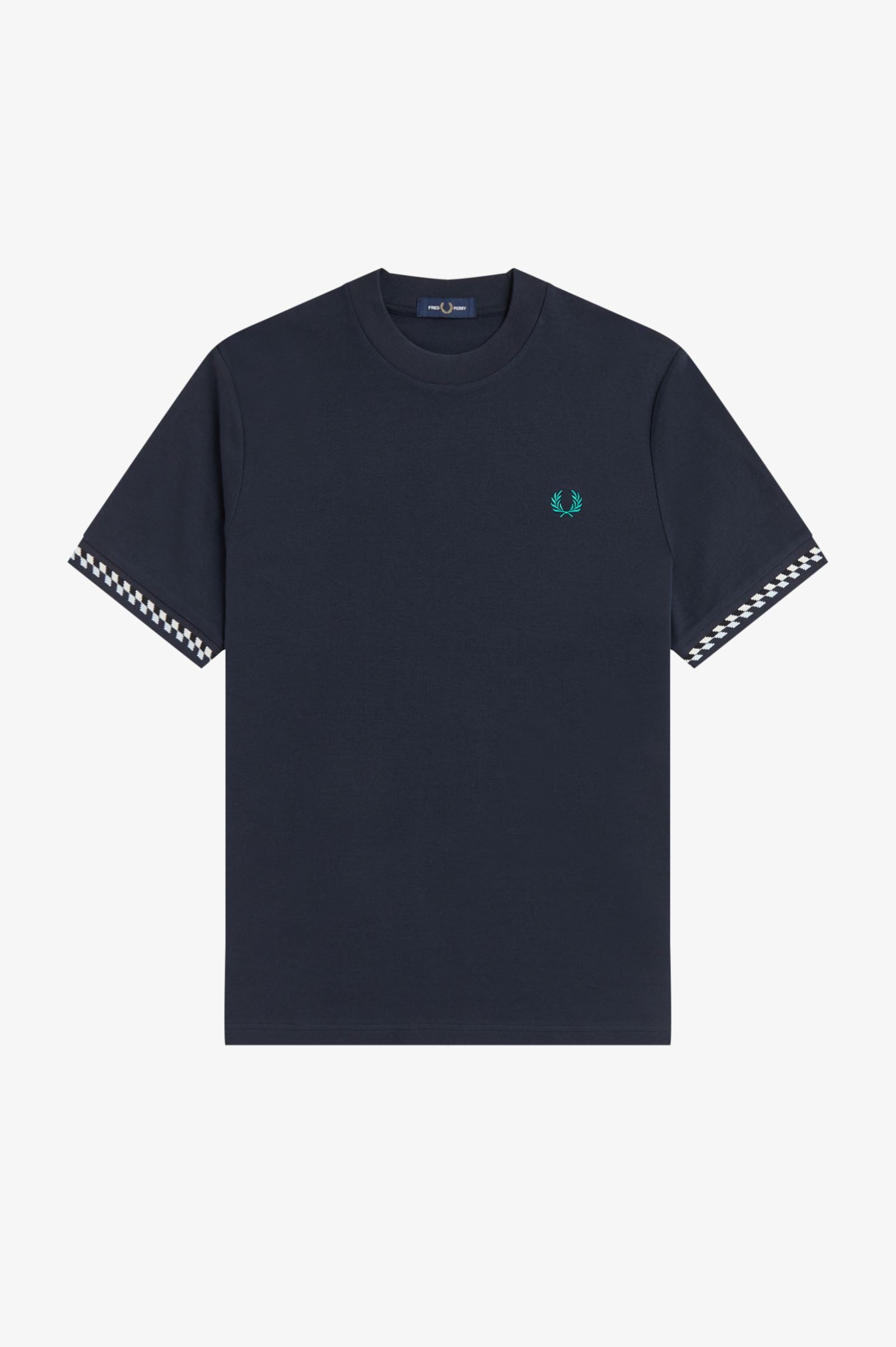 FRED PERRY T-shirt com punho em jacquard