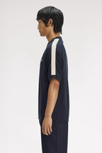 FRED PERRY T-shirt com fita em malha entrançada