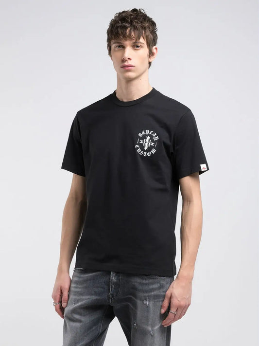 REPLAY T-shirt com estampado personalizado