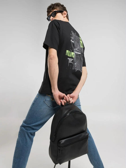 REPLAY T-shirt de algodao com estampado