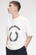 FRED PERRY T-shirt com aplique de xadrez