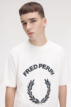 FRED PERRY T-shirt com aplique de xadrez