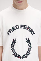 FRED PERRY T-shirt com aplique de xadrez