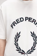 FRED PERRY T-shirt com aplique de xadrez