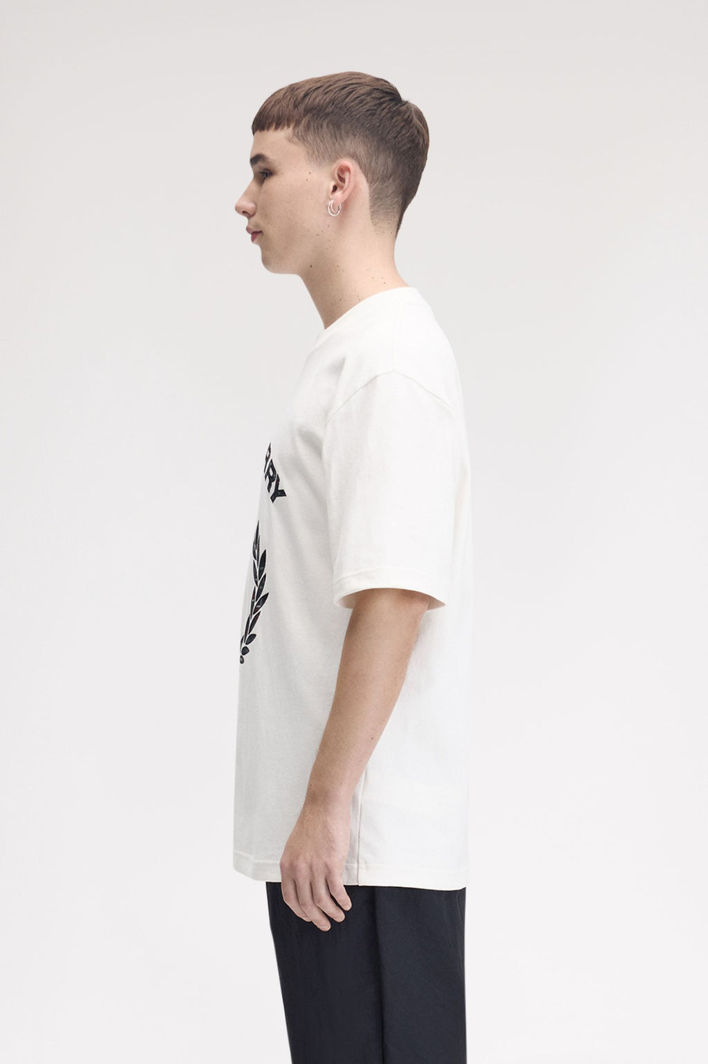 FRED PERRY T-shirt com aplique de xadrez