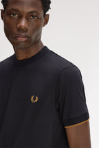 FRED PERRY T-shirt mesh cuff