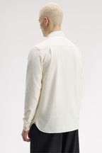FRED PERRY Camisa oxford com borda com ponto descontínuo oculta