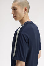 FRED PERRY T-shirt com fita de malha bicolor