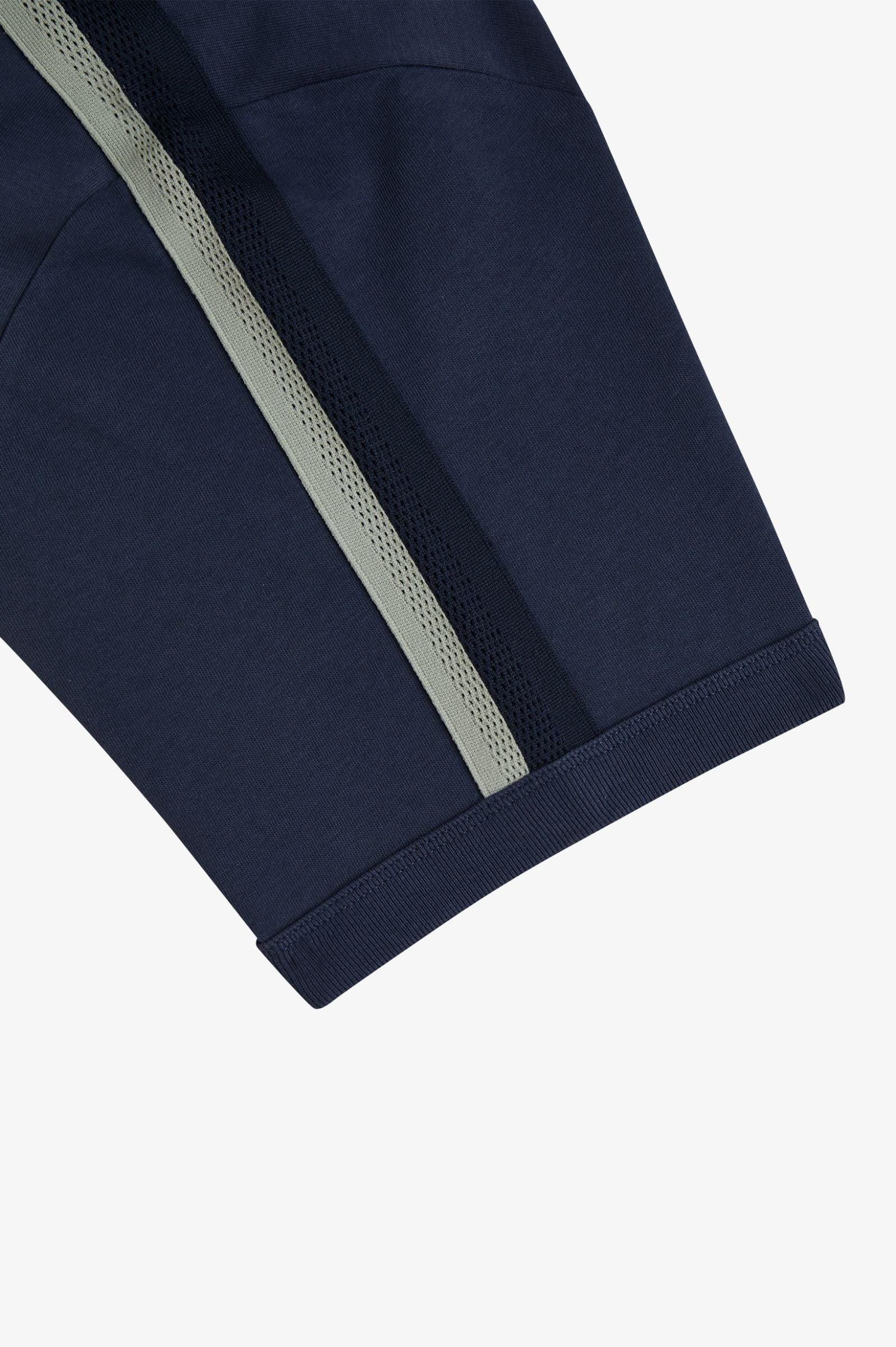 FRED PERRY T-shirt com fita de malha bicolor