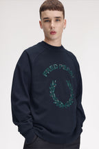 FRED PERRY Camisola com aplique de xadrez
