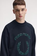 FRED PERRY Camisola com aplique de xadrez