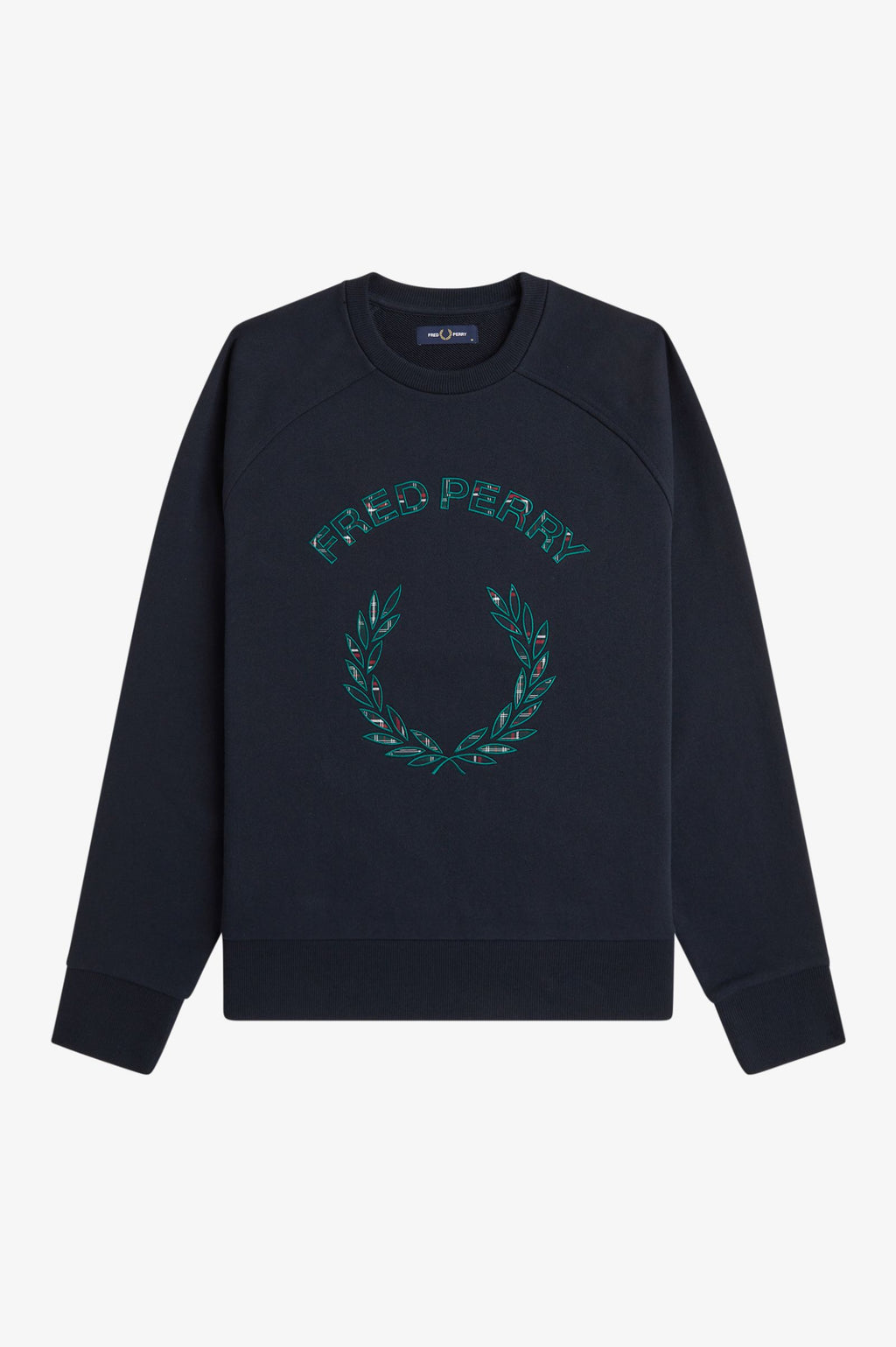 FRED PERRY Camisola com aplique de xadrez