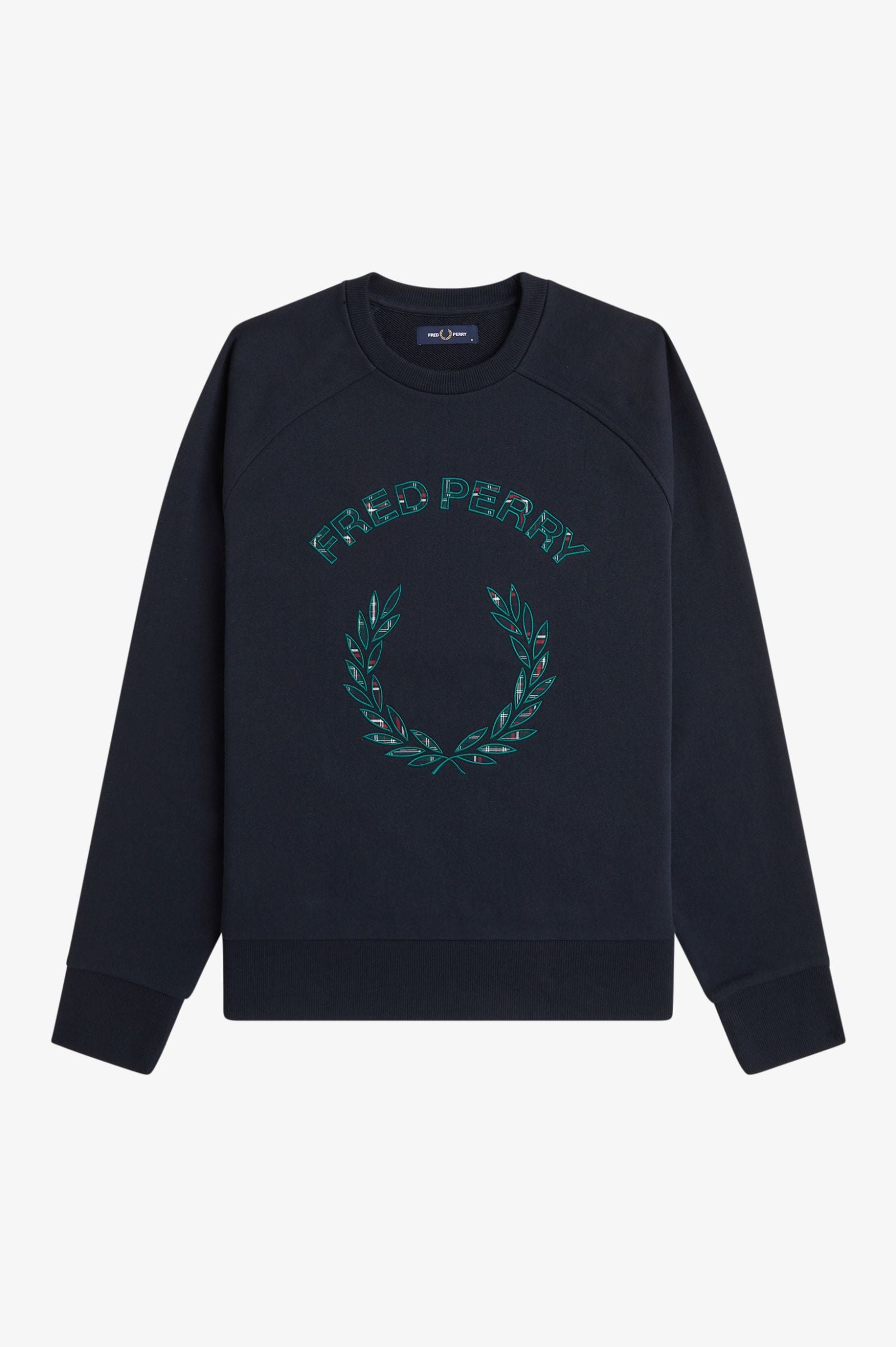 FRED PERRY Camisola com aplique de xadrez