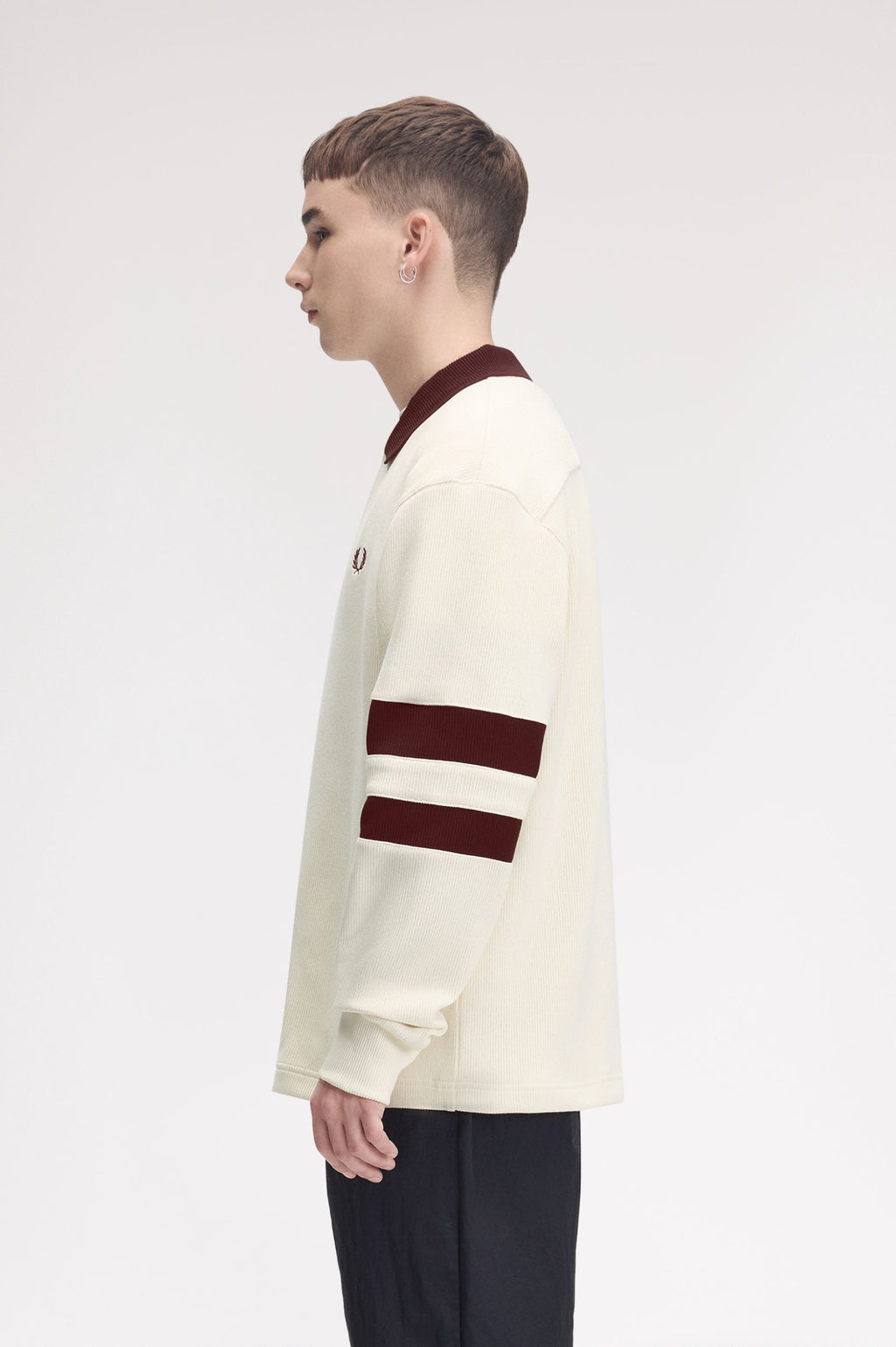 FRED PERRY Camisola com colarinho com ponto descontínuo