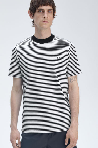 FRED PERRY T-shirt pesada com riscas finas - CARISMAstore