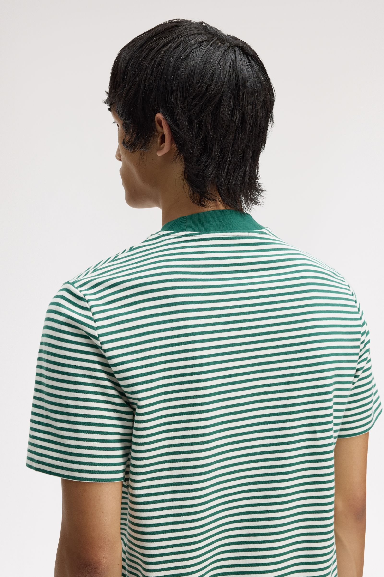 FRED PERRY T-shirt pesada com riscas finas