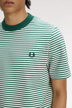 FRED PERRY T-shirt pesada com riscas finas