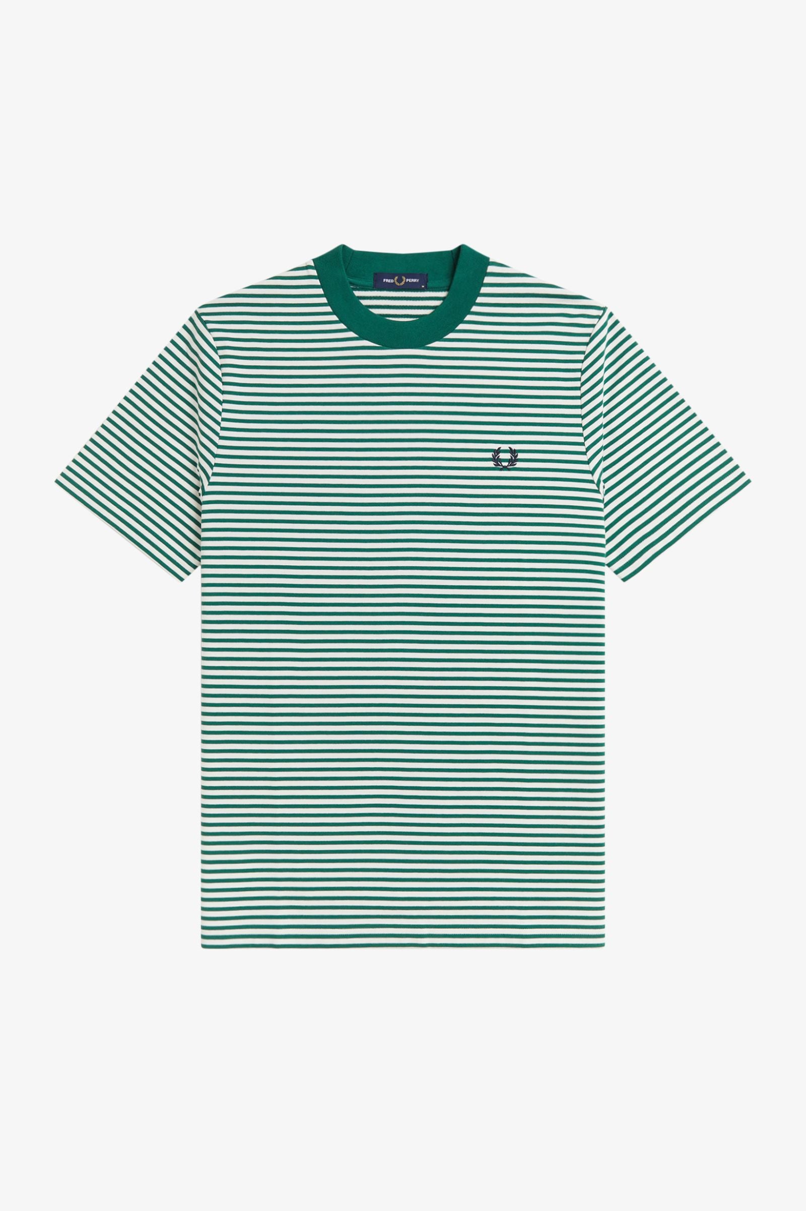 FRED PERRY T-shirt pesada com riscas finas