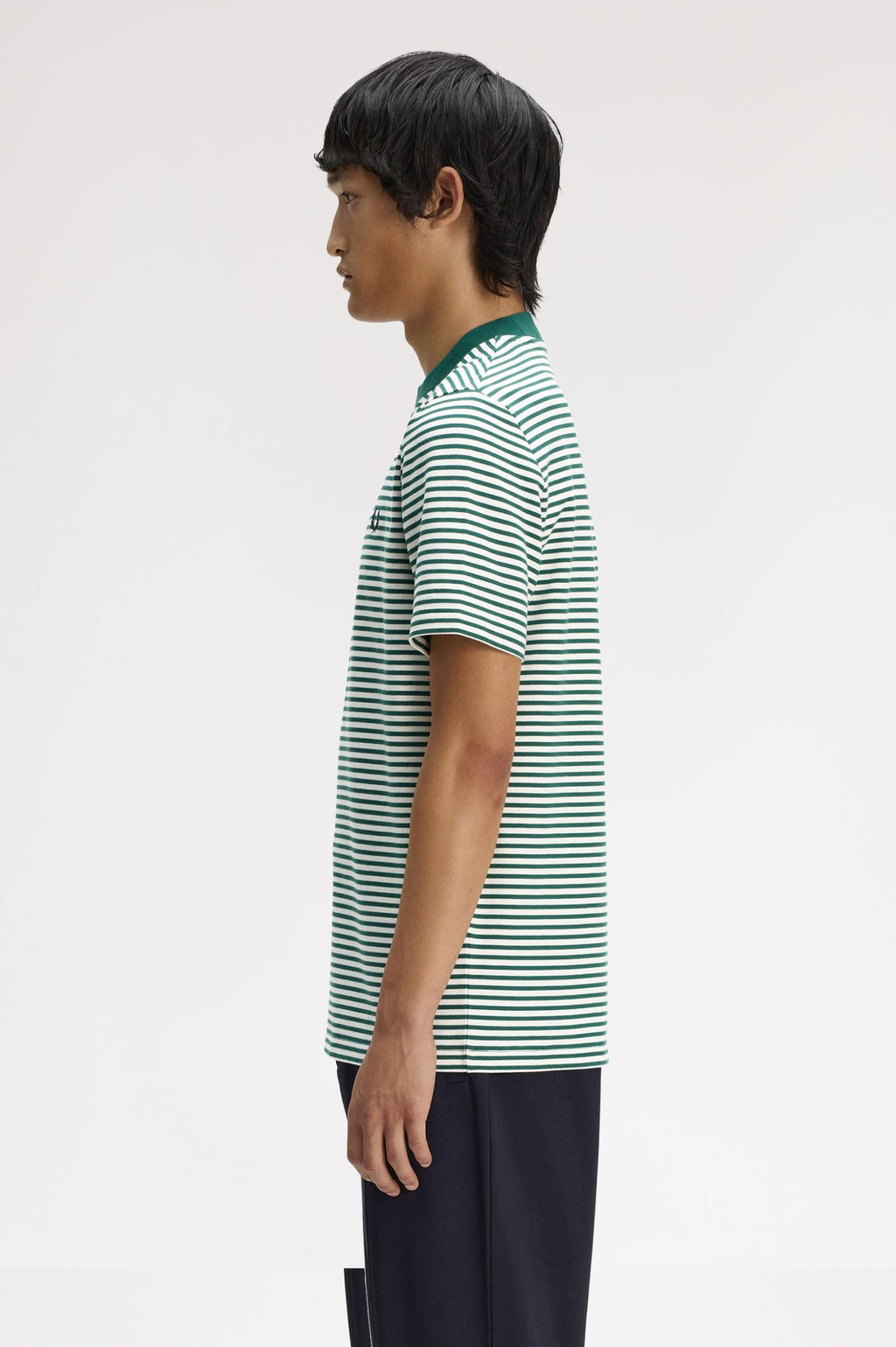 FRED PERRY T-shirt pesada com riscas finas
