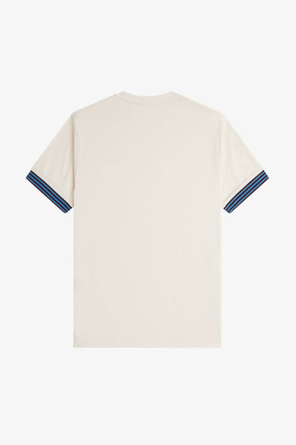 FRED PERRY T-shirt com punhos às riscas - CARISMAstore