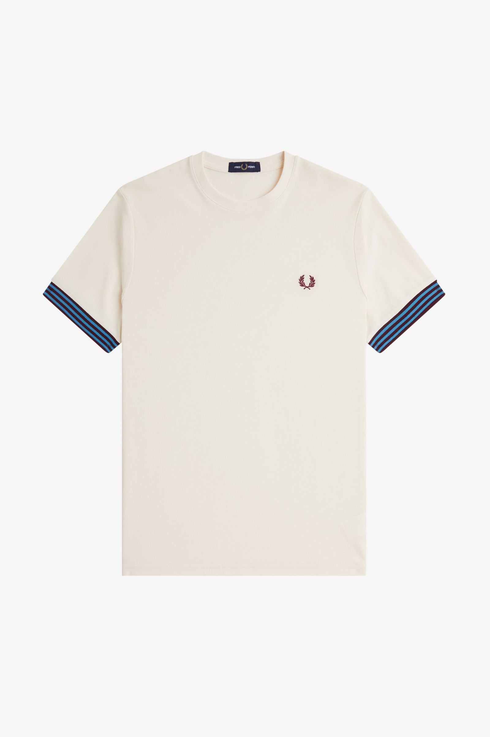 FRED PERRY T-shirt com punhos às riscas - CARISMAstore