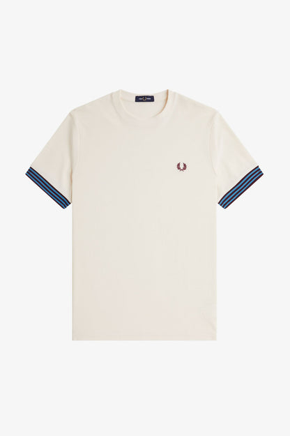 FRED PERRY T-shirt com punhos às riscas - CARISMAstore
