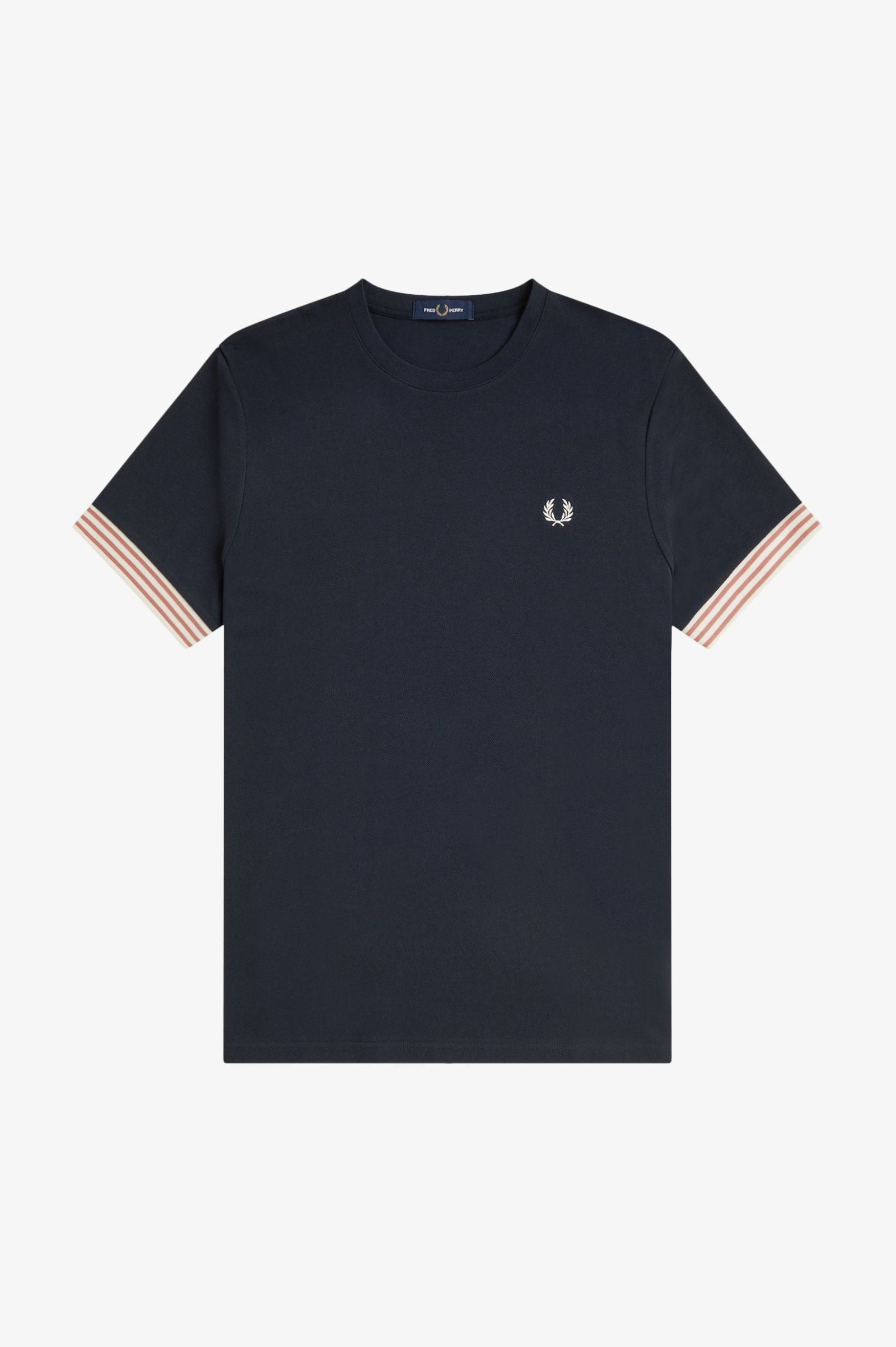 FRED PERRY T-shirt com punhos às riscas - CARISMAstore