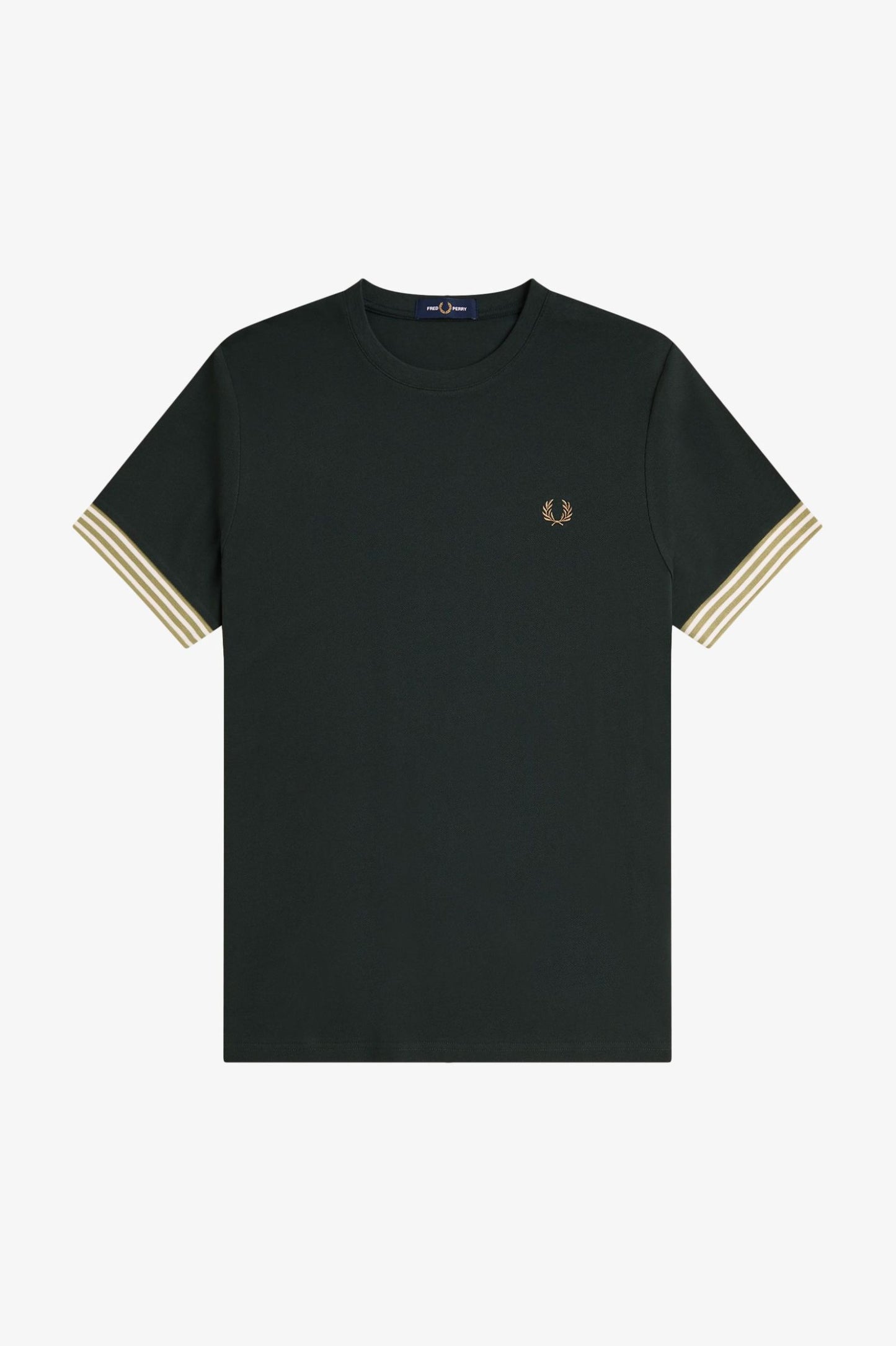 FRED PERRY T-shirt com punhos às riscas - CARISMAstore