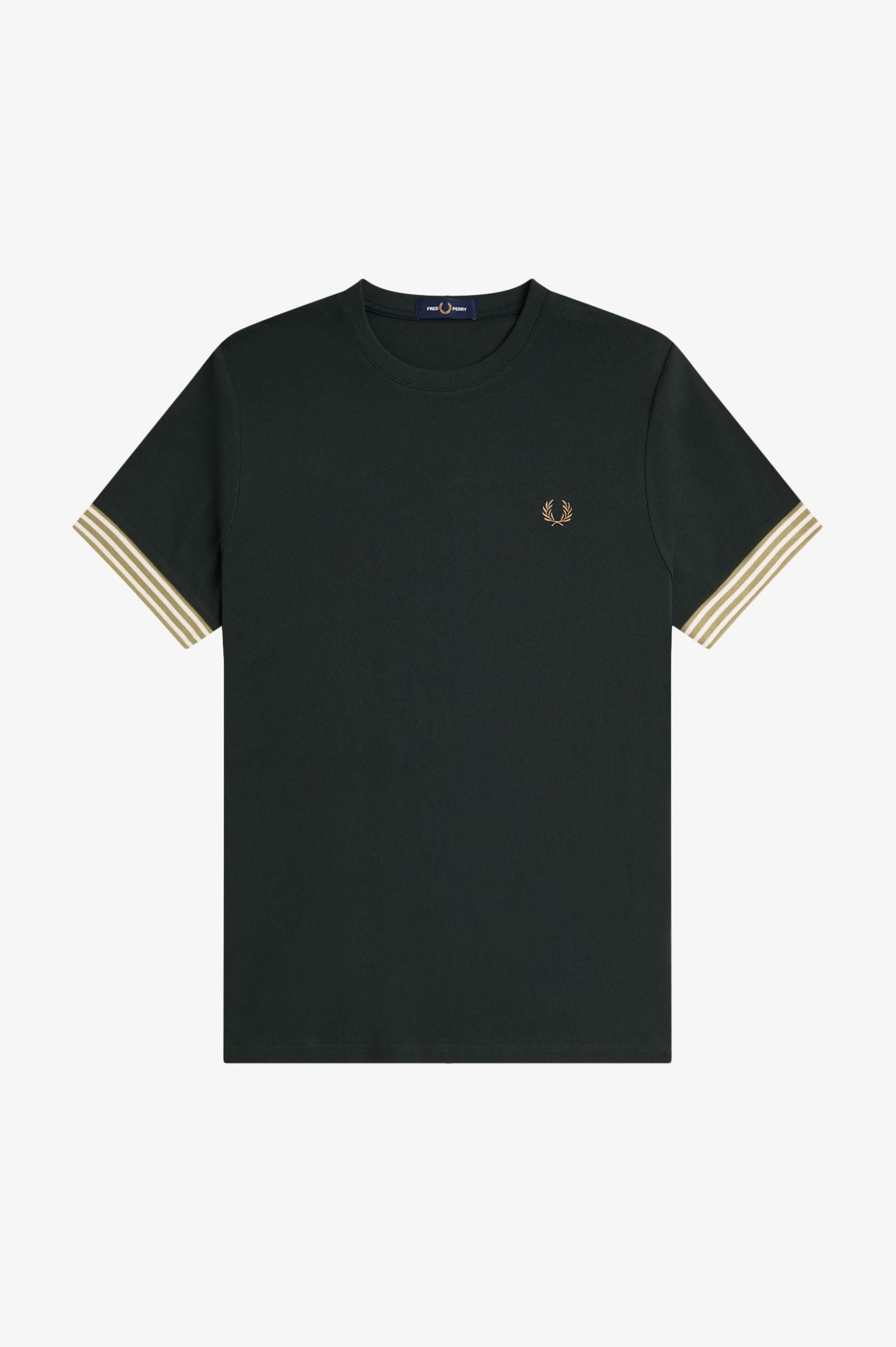 FRED PERRY T-shirt com punhos às riscas - CARISMAstore