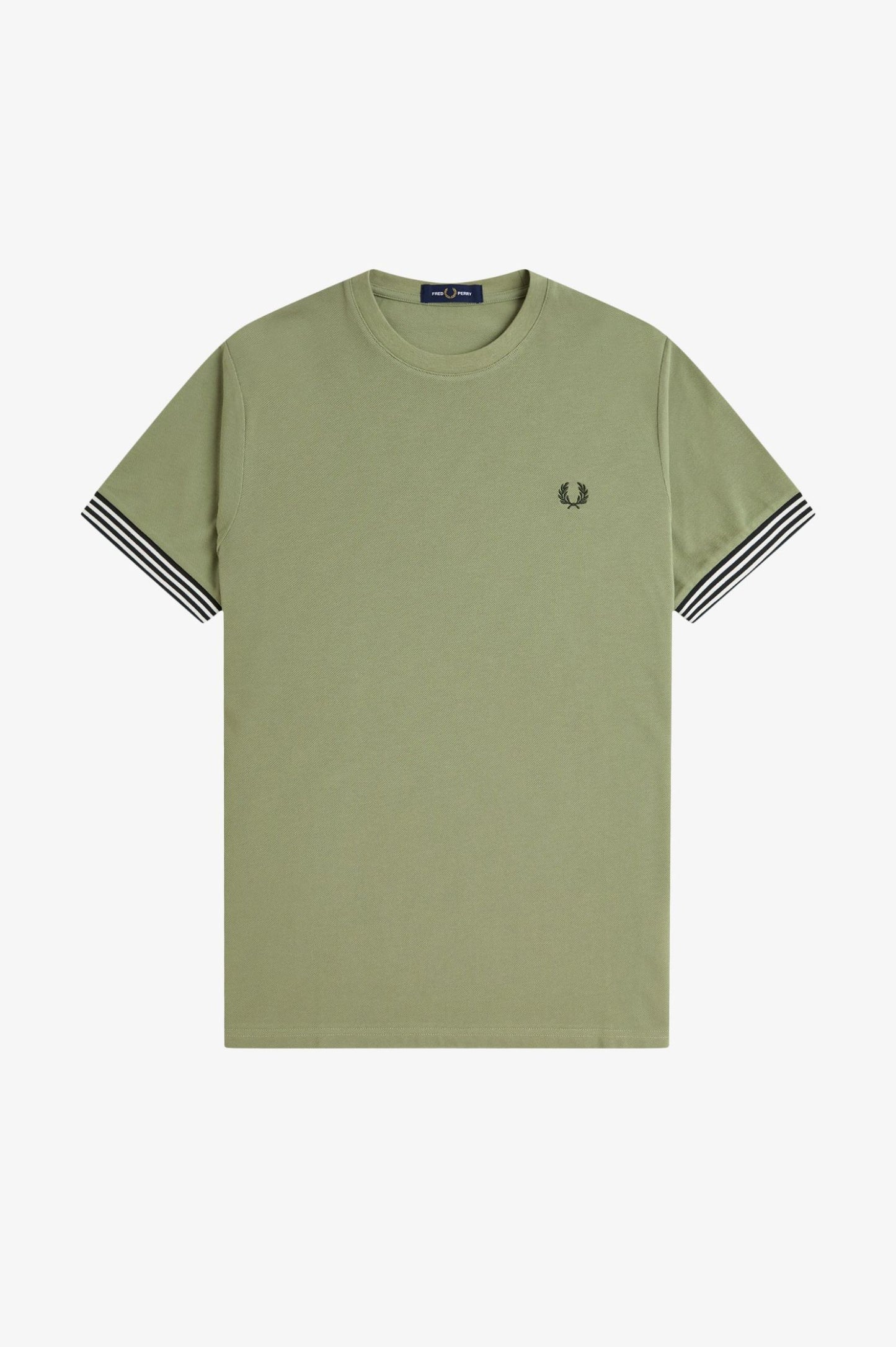 FRED PERRY T-shirt com punhos às riscas - CARISMAstore