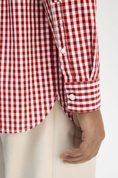 FRED PERRY Camisa com padrão guingão - CARISMAstore