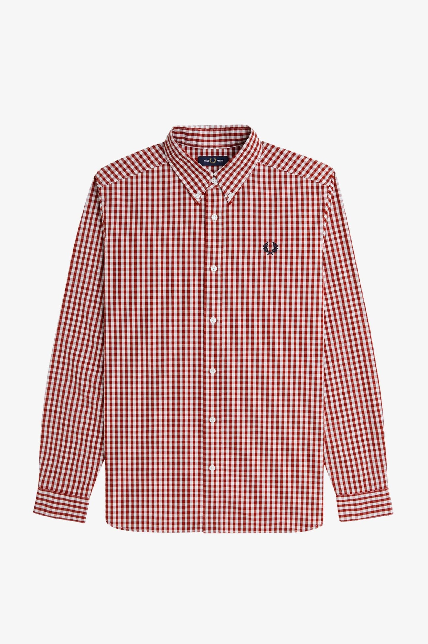 FRED PERRY Camisa com padrão guingão - CARISMAstore