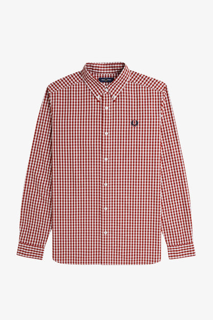 FRED PERRY Camisa com padrão guingão - CARISMAstore