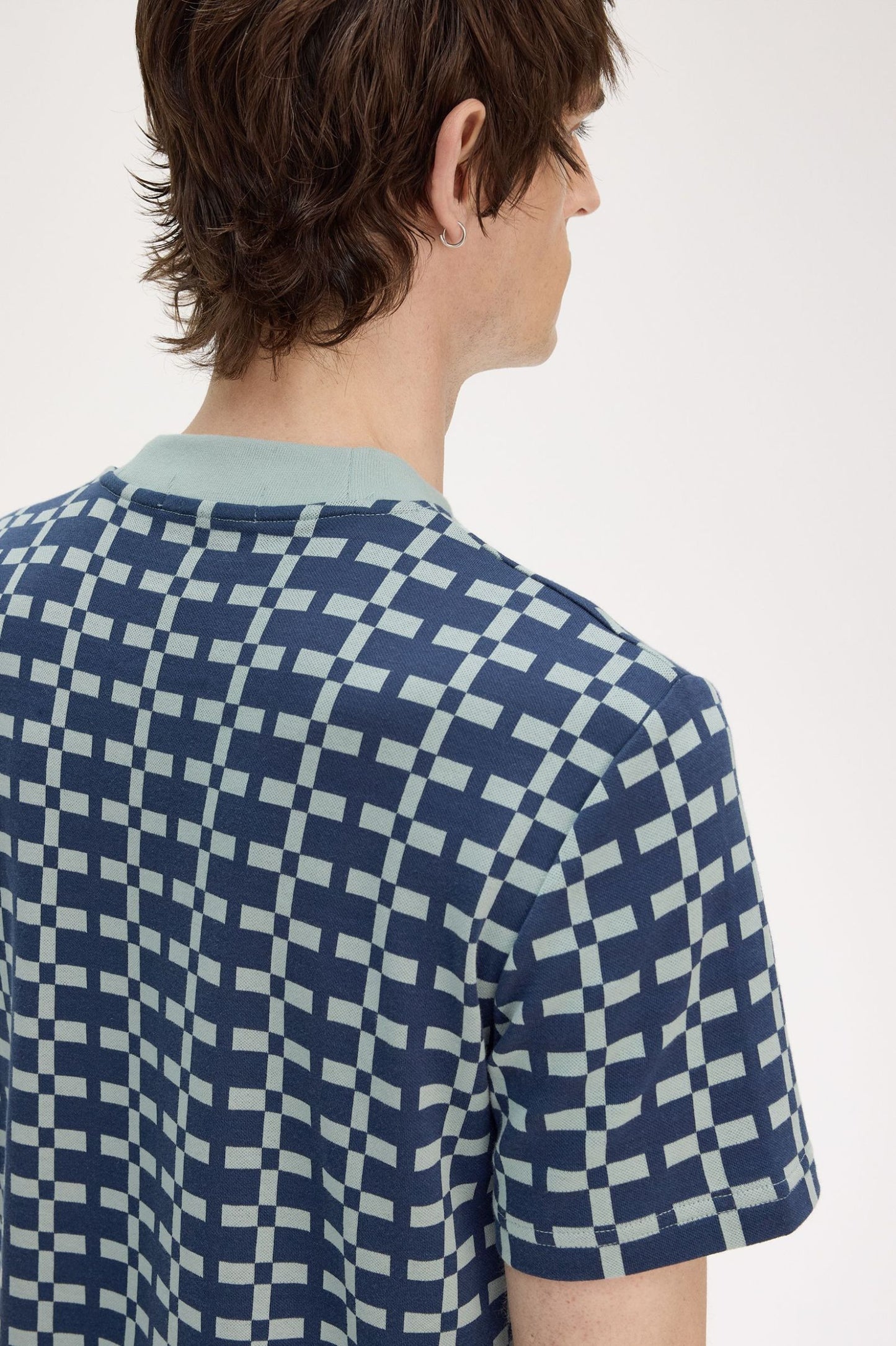 FRED PERRY T-shirt em jacquard geométrico - CARISMAstore