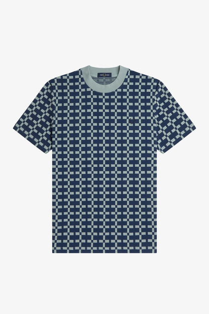 FRED PERRY T-shirt em jacquard geométrico - CARISMAstore