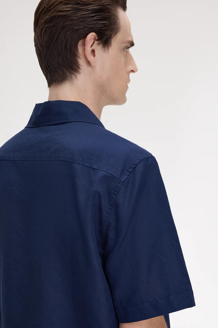 FRED PERRY Camisa de linho com gola