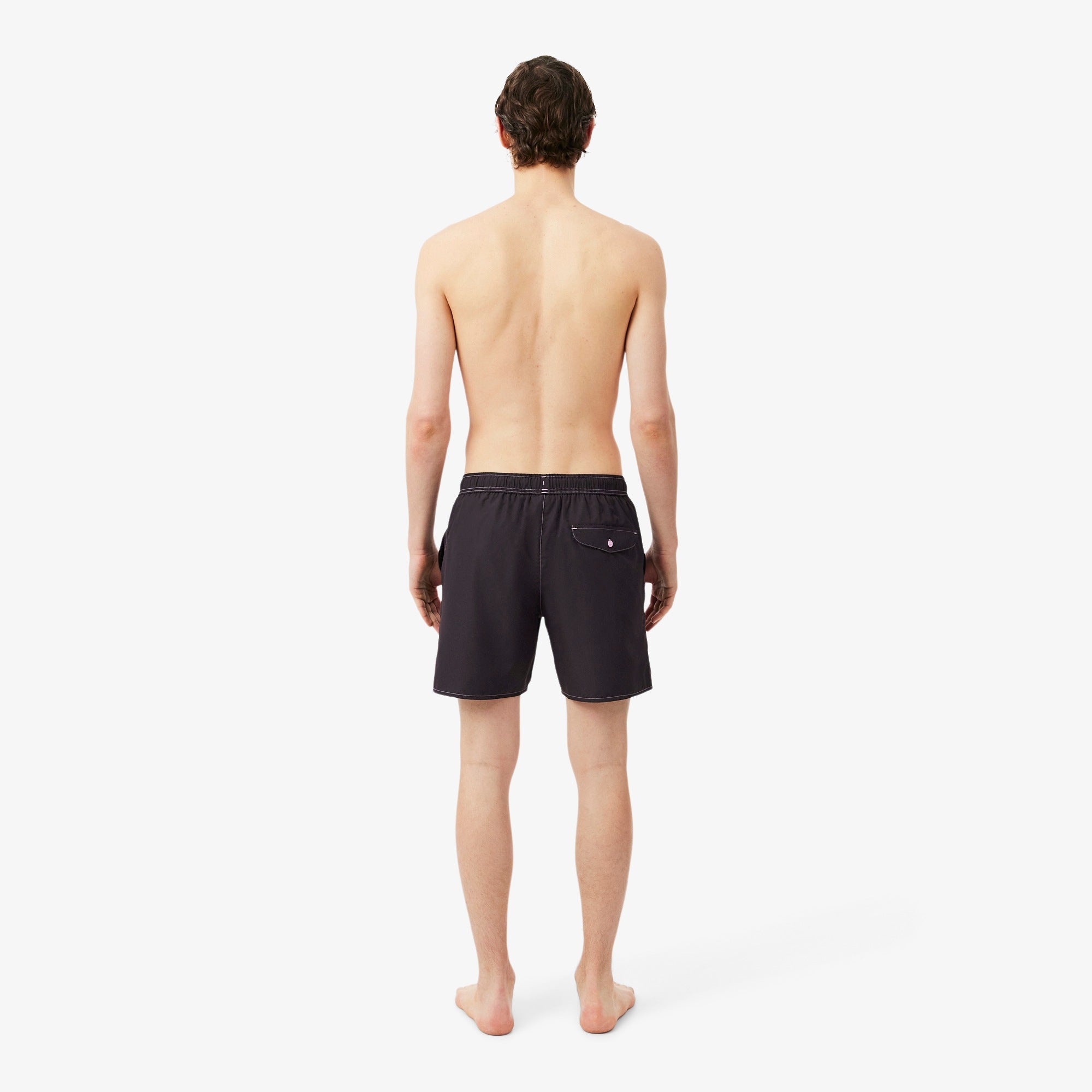 LACOSTE Calções de banho estampado alusivo ao ténis