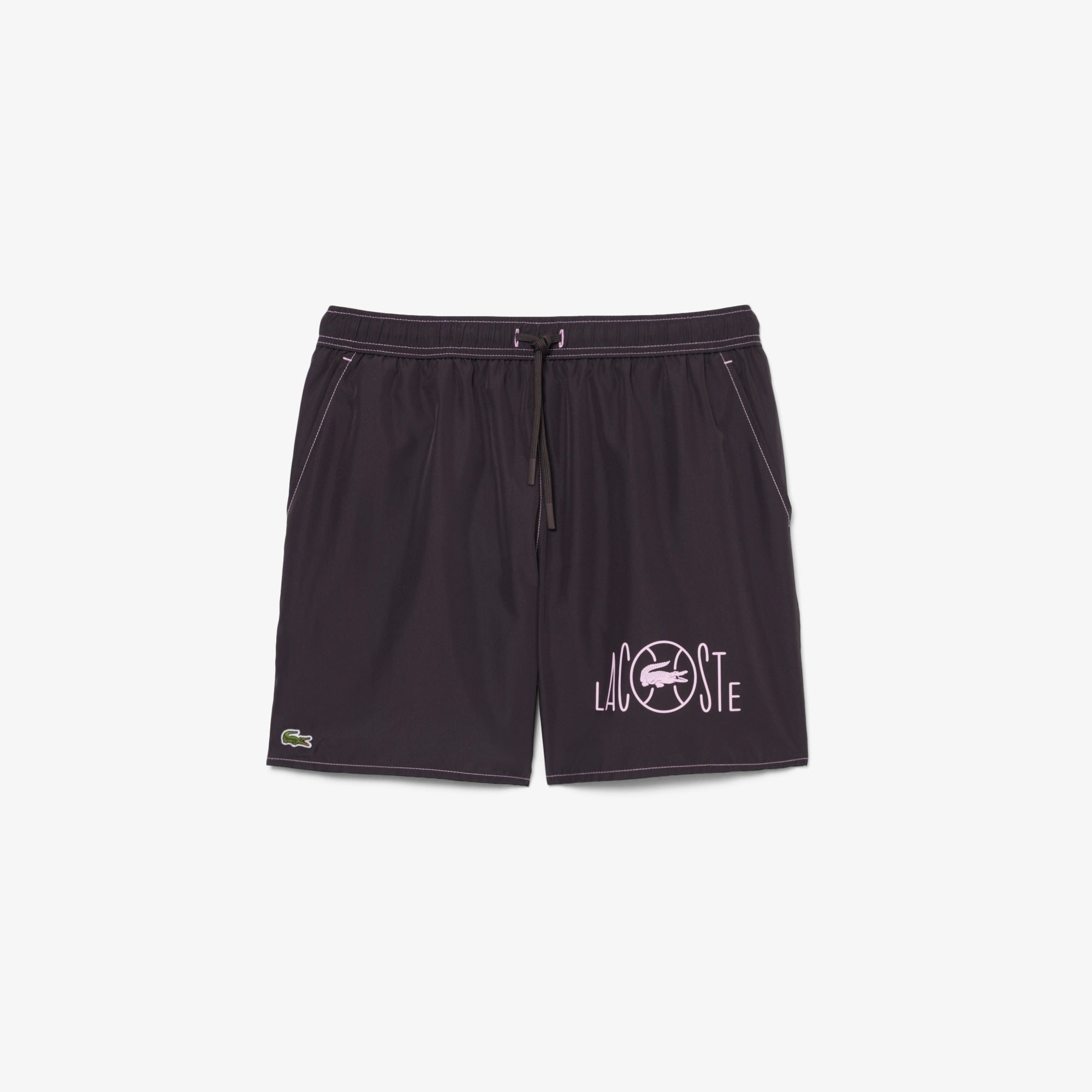 LACOSTE Calções de banho estampado alusivo ao ténis