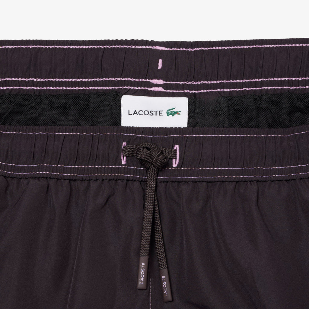 LACOSTE Calções de banho estampado alusivo ao ténis