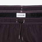 LACOSTE Calções de banho estampado alusivo ao ténis