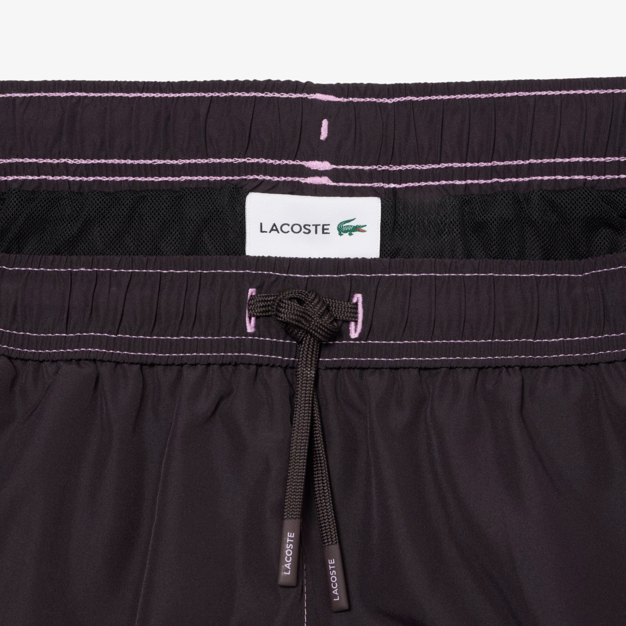 LACOSTE Calções de banho estampado alusivo ao ténis