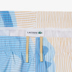 LACOSTE Calção de banho listrado