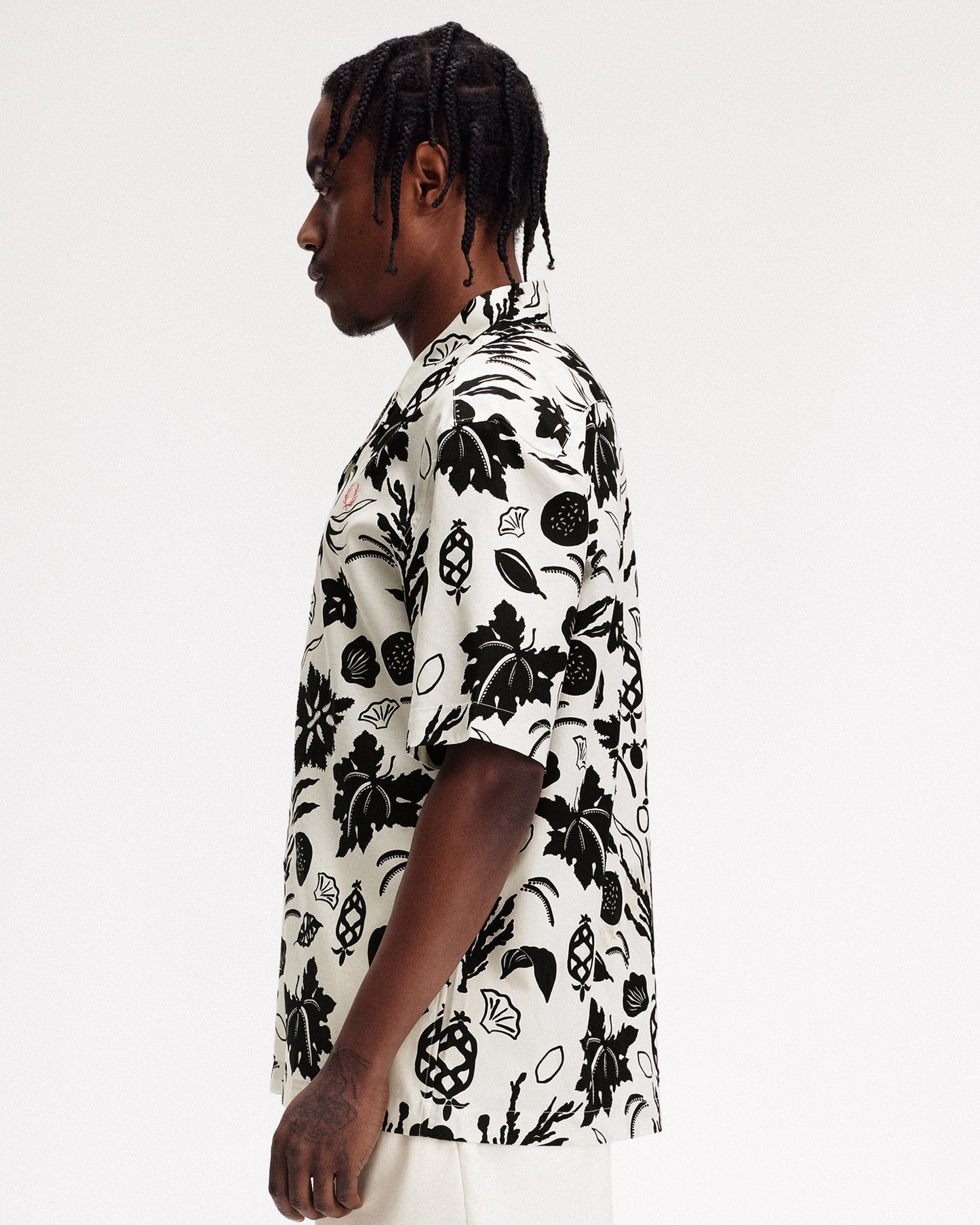 FRED PERRY Camisa com estampa botânica