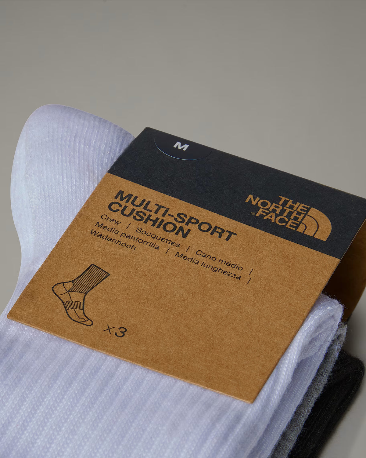 THE NORTH FACE Meias acolchoadas crew multidesporto