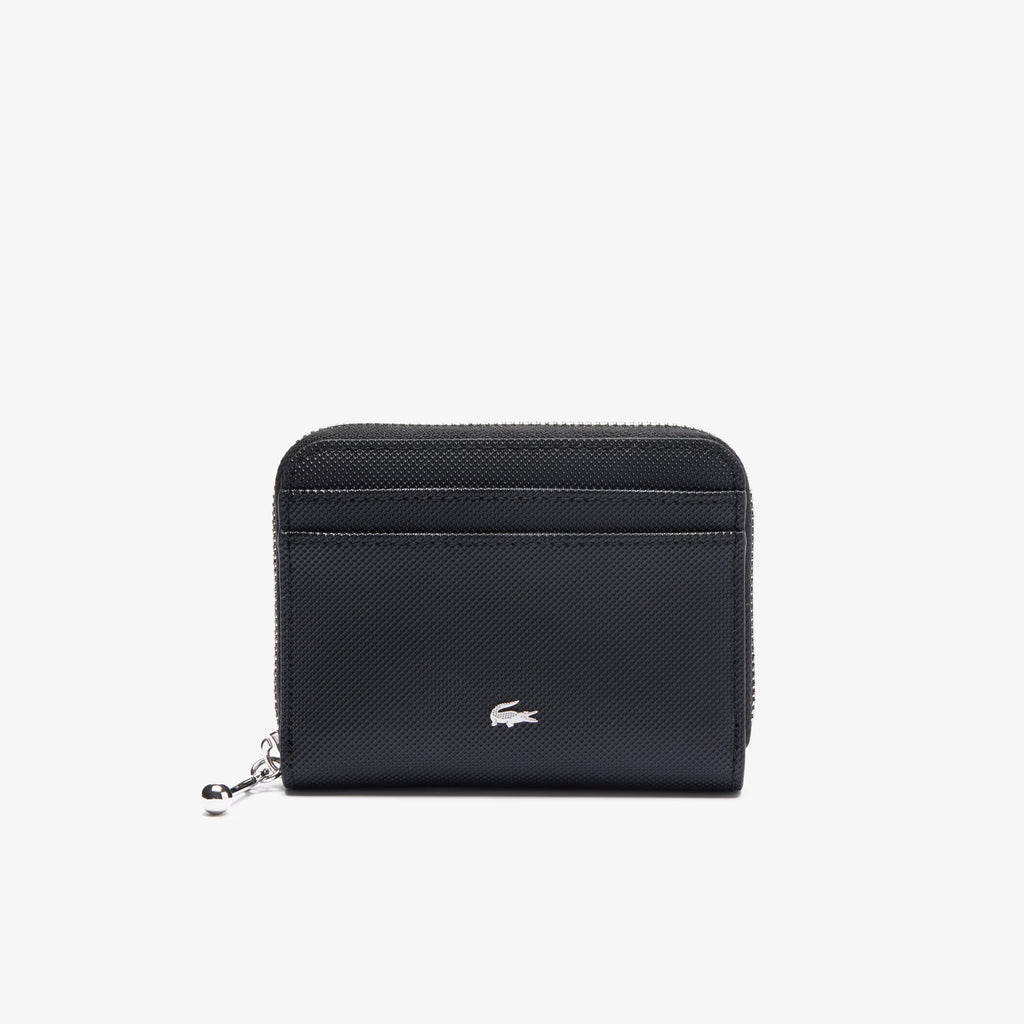 LACOSTE Carteira pequena com fecho zip daily city