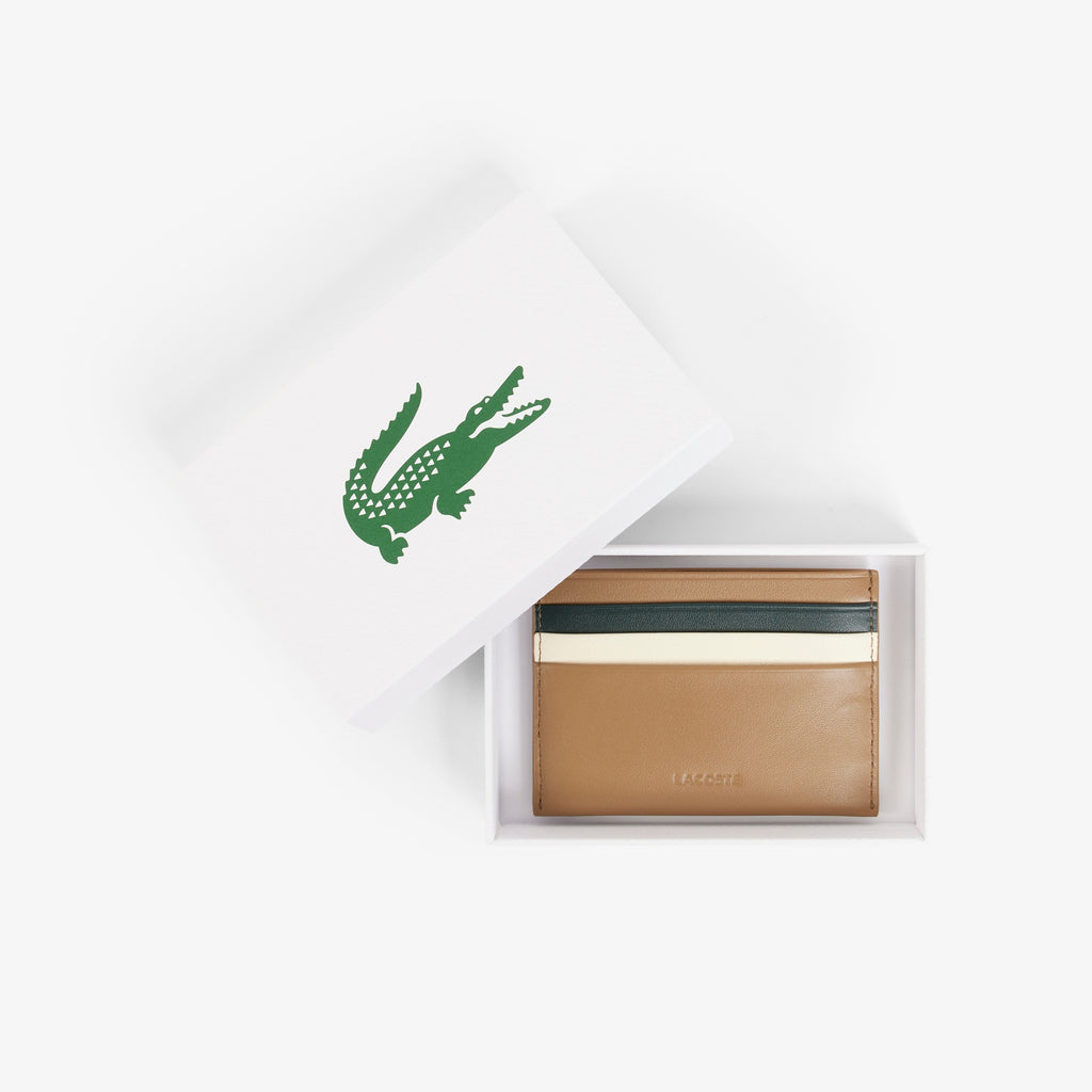 LACOSTE Porta-cartões em pele FG