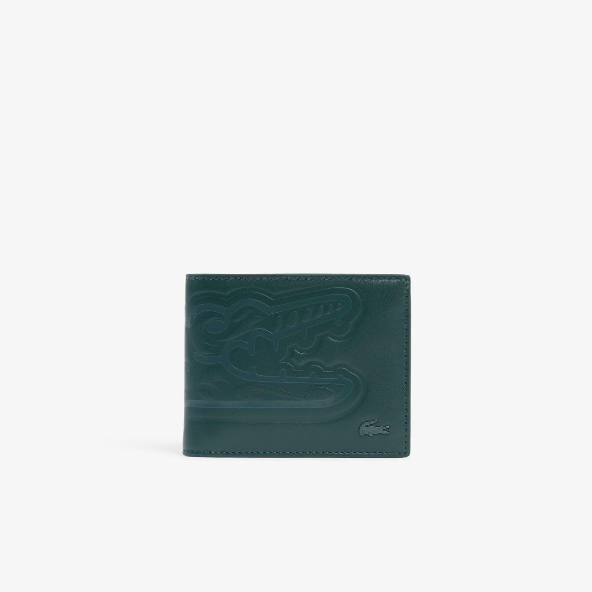 LACOSTE Carteira pequena em pele suave