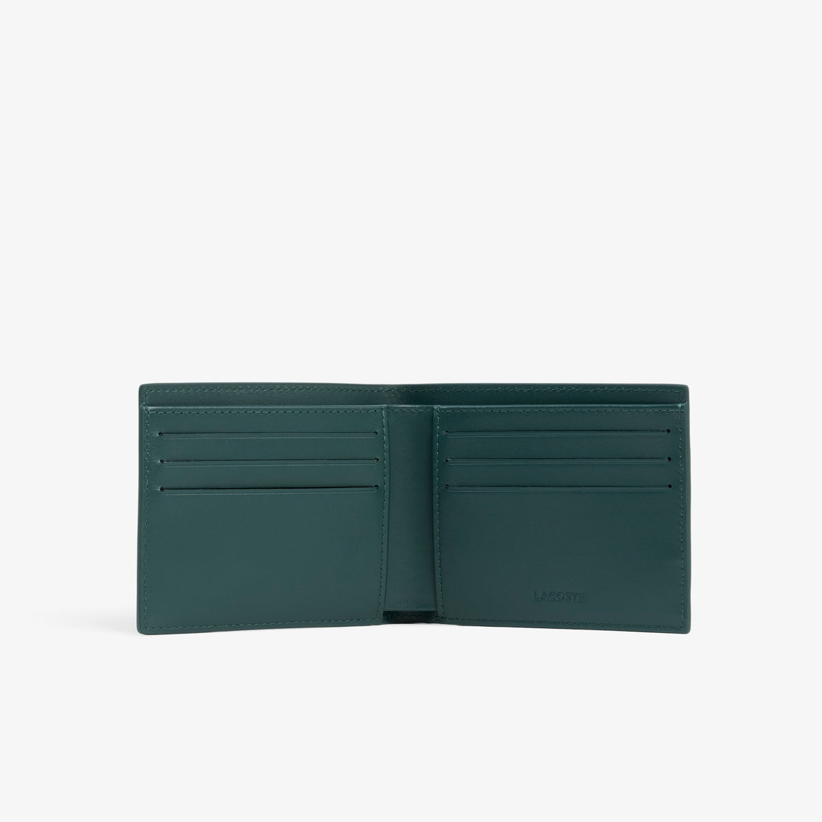 LACOSTE Carteira pequena em pele suave