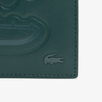LACOSTE Carteira pequena em pele suave